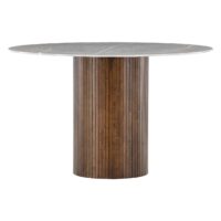 Ronde marmerlook eettafel 120 cm afbeelding 10