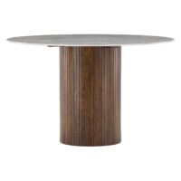 Ronde marmerlook eettafel 120 cm afbeelding 12