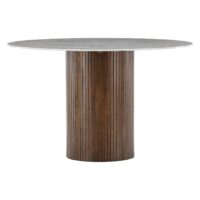 Ronde marmerlook eettafel 120 cm afbeelding 1
