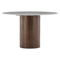 Ronde marmerlook eettafel 120 cm afbeelding 6