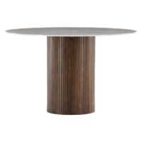Ronde marmerlook eettafel 120 cm afbeelding 7