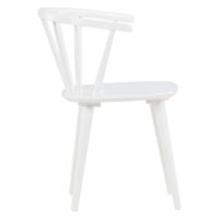 Scandinavische eetkamerstoel rubberhout afbeelding 10