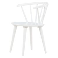 Scandinavische eetkamerstoel rubberhout afbeelding 3