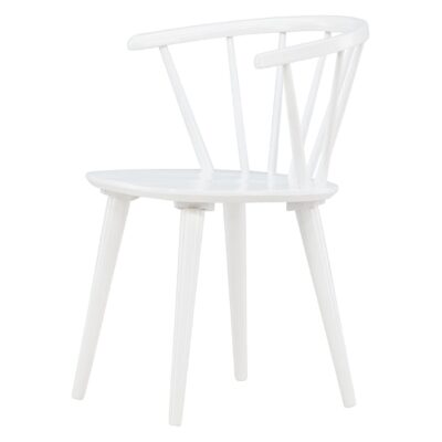 Scandinavische eetkamerstoel rubberhout afbeelding 3