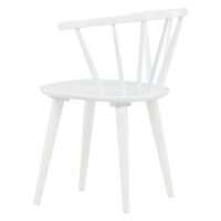 Scandinavische eetkamerstoel rubberhout afbeelding 5