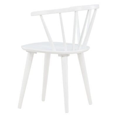 Scandinavische eetkamerstoel rubberhout afbeelding 5