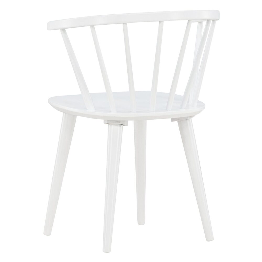 Scandinavische eetkamerstoel rubberhout afbeelding 6