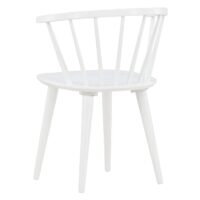 Scandinavische eetkamerstoel rubberhout afbeelding 6