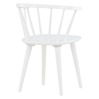 Scandinavische eetkamerstoel rubberhout afbeelding 8