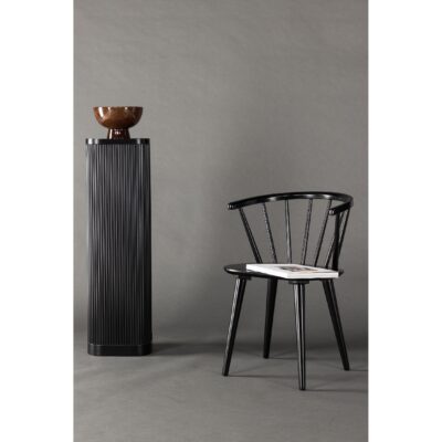 Nira Eetkamerstoel Zwart Rubberhout afbeelding 13