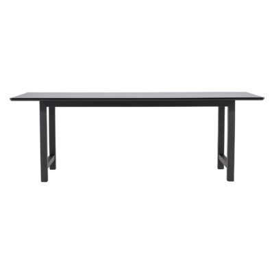 Zwarte rechthoekige eettafel afbeelding 1