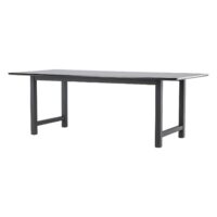 Zwarte rechthoekige eettafel afbeelding 2