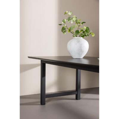 Zwarte rechthoekige eettafel afbeelding 14