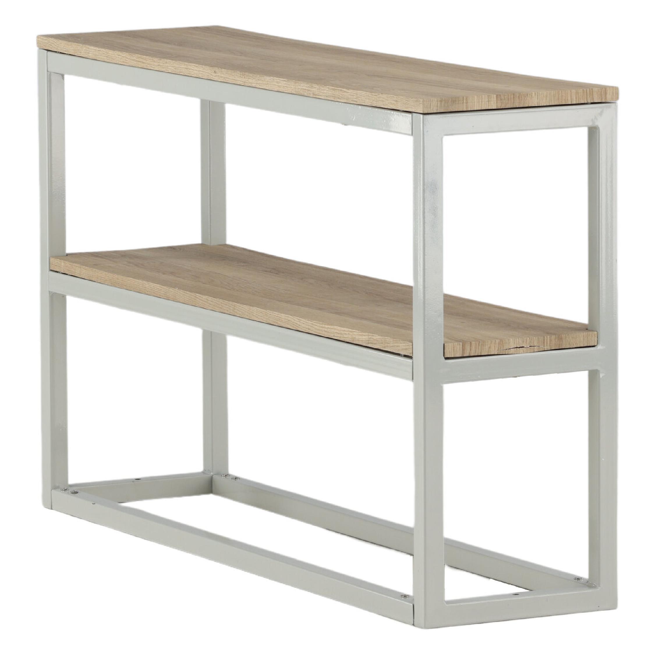 Jati dubbele bijzettafel grijs afbeelding 3