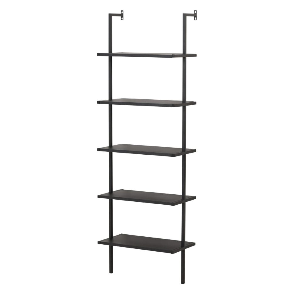 Zwart stalen planken kast afbeelding 2