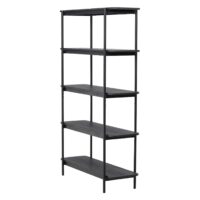 Elvo open wandkast zwart 190 cm afbeelding 3