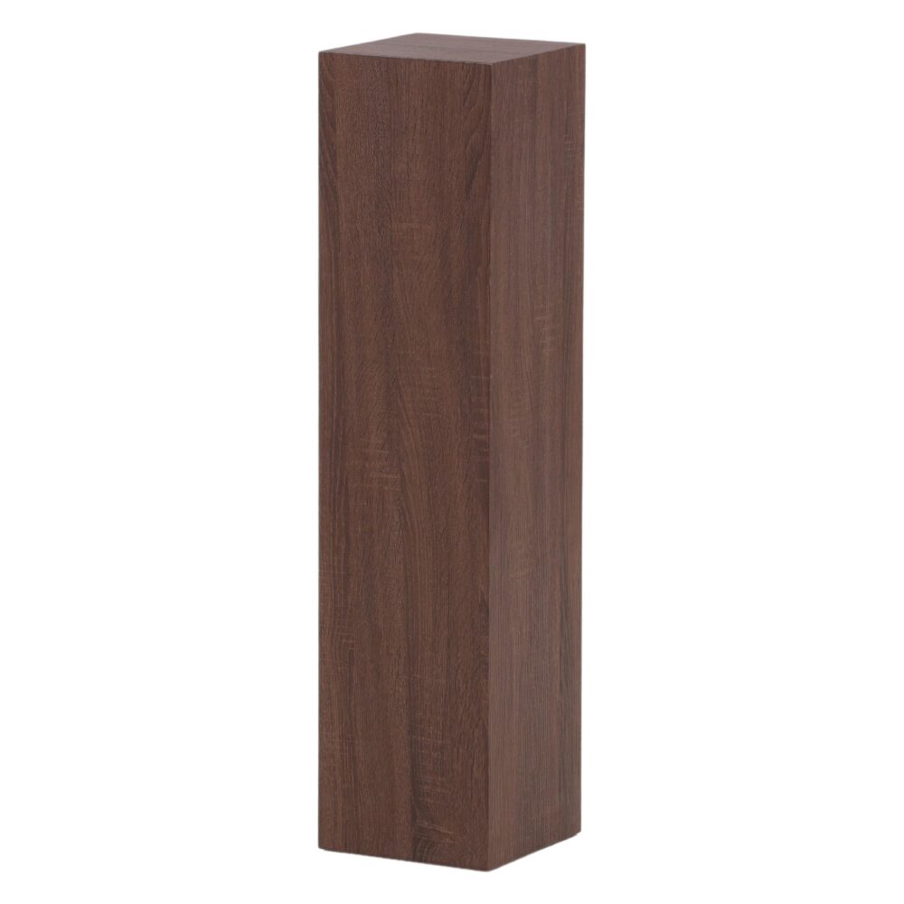 Cato Bijzettafel zuil bruin hout afbeelding 11
