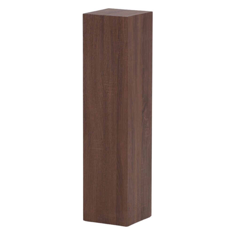 Cato Bijzettafel zuil bruin hout afbeelding 2