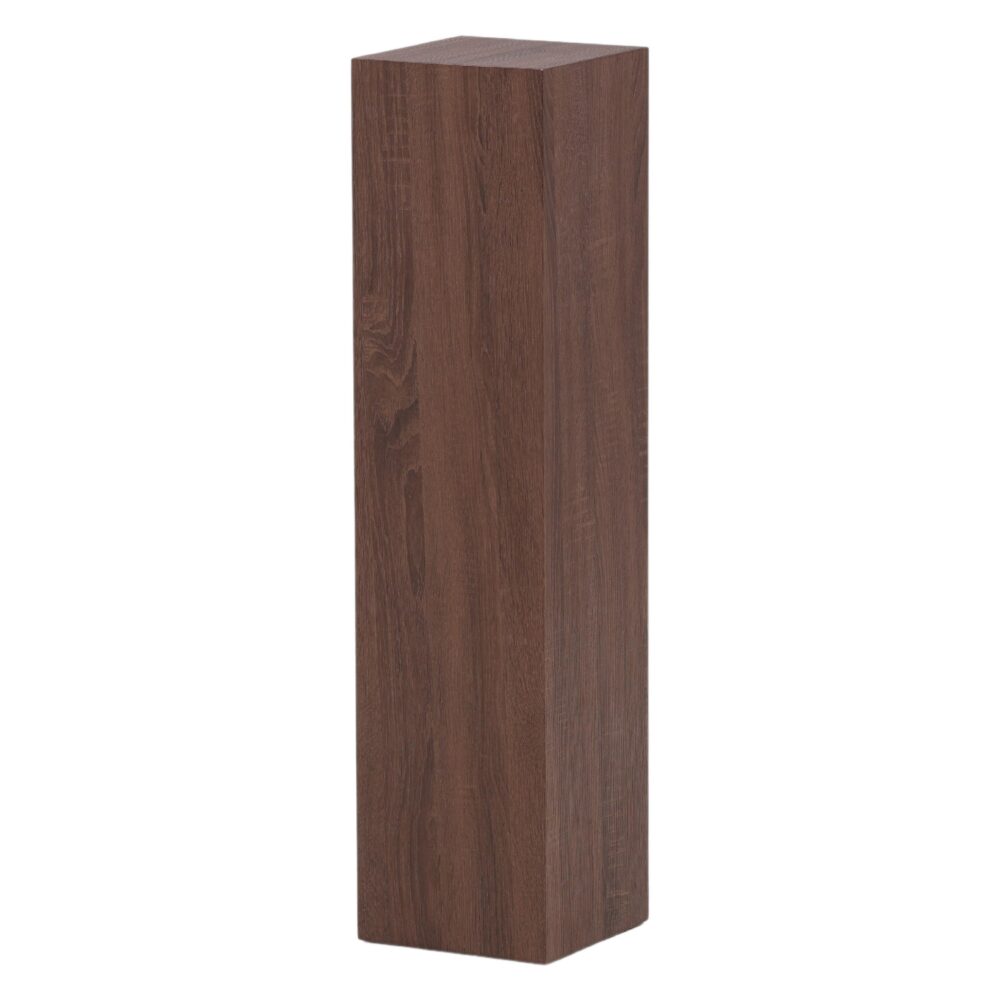 Cato Bijzettafel zuil bruin hout afbeelding 8