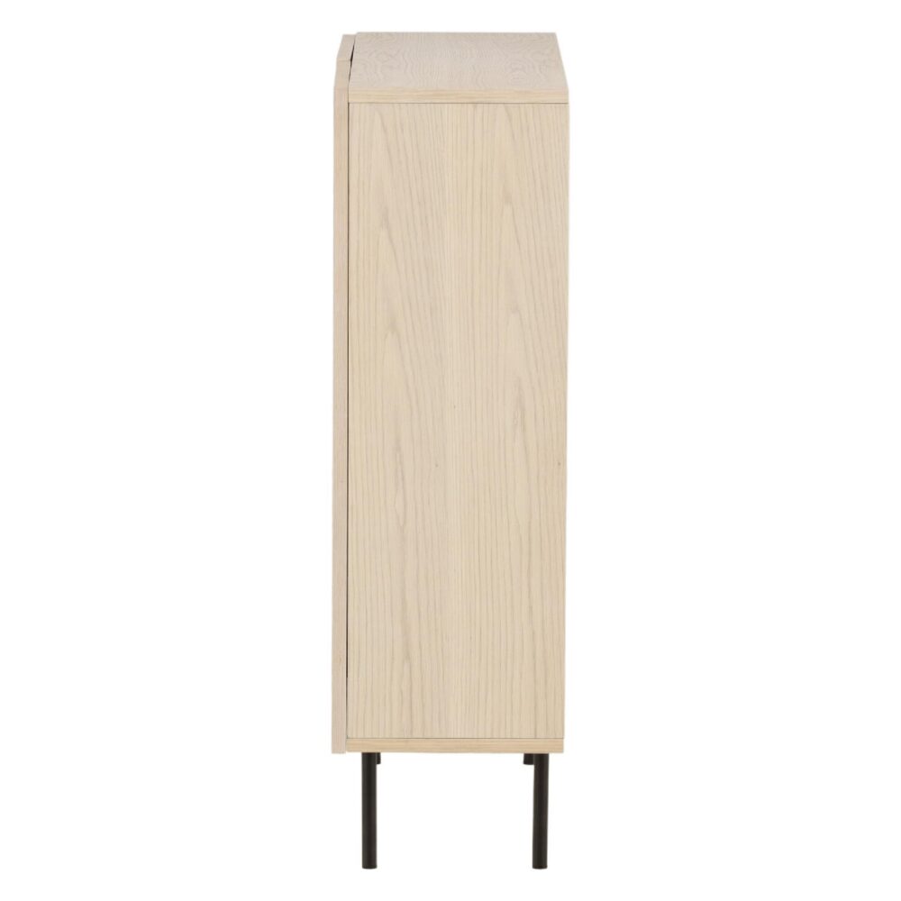 Daro Hoge Kast Whitewash Eikenfineer afbeelding 4