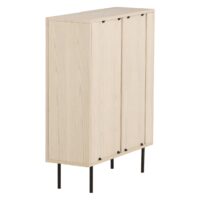 Daro Hoge Kast Whitewash Eikenfineer afbeelding 5