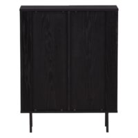 Daro Hoge Kast Zwart Eikenfineer afbeelding 7