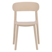 Scandinavische eetkamerstoel beige afbeelding 1