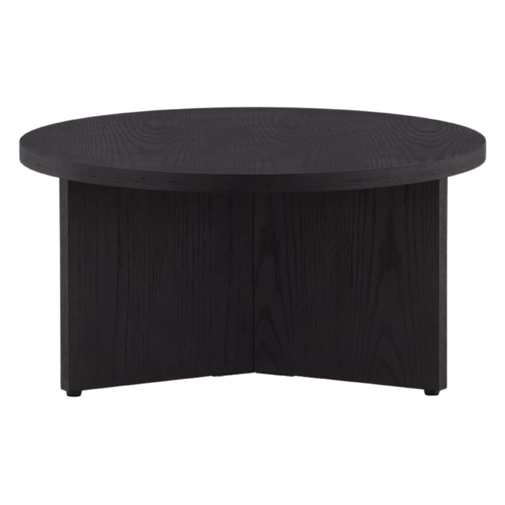 Scandinavisch design salontafel zwart hout afbeelding 3