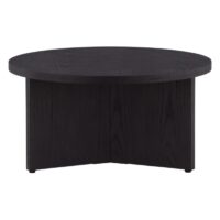 Scandinavisch design salontafel zwart hout afbeelding 3