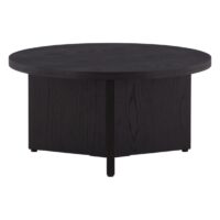 Scandinavisch design salontafel zwart hout afbeelding 5