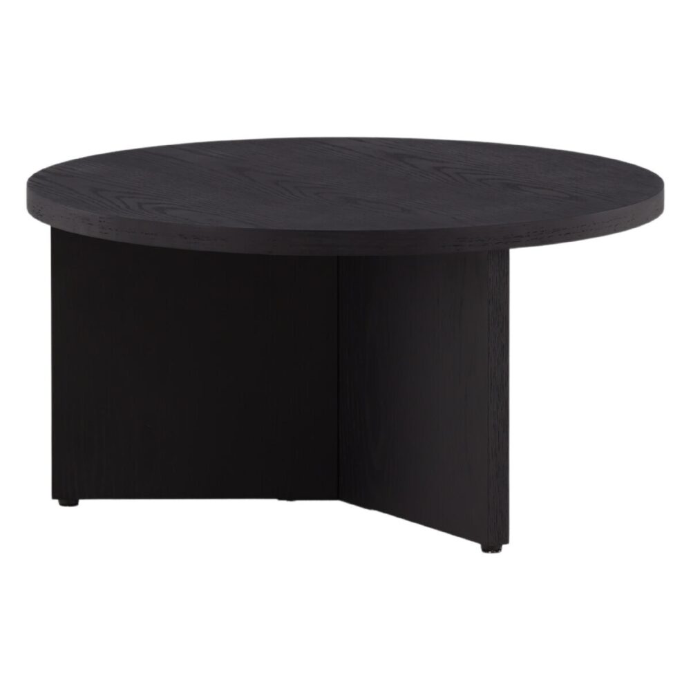 Scandinavisch design salontafel zwart hout afbeelding 8