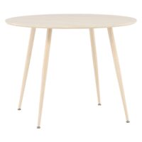 Yaro Eettafel 100 cm Whitewash Ronde Tafel afbeelding 11