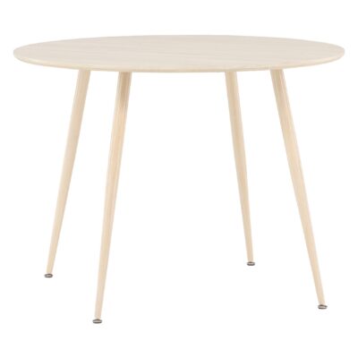 Yaro Eettafel 100 cm Whitewash Ronde Tafel afbeelding 11