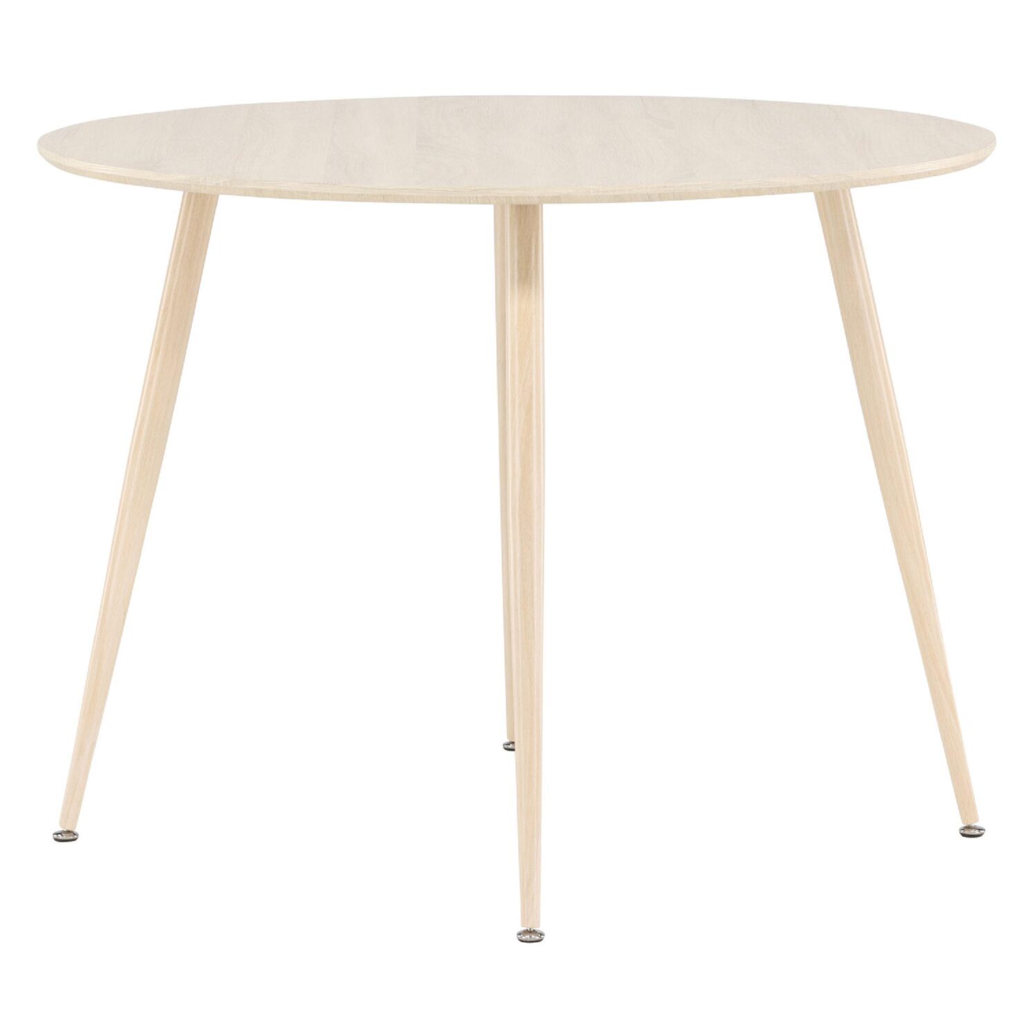 Yaro Eettafel 100 cm Whitewash Ronde Tafel afbeelding 1