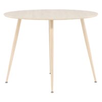 Yaro Eettafel 100 cm Whitewash Ronde Tafel afbeelding 1