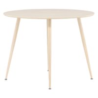 Yaro Eettafel 100 cm Whitewash Ronde Tafel afbeelding 4