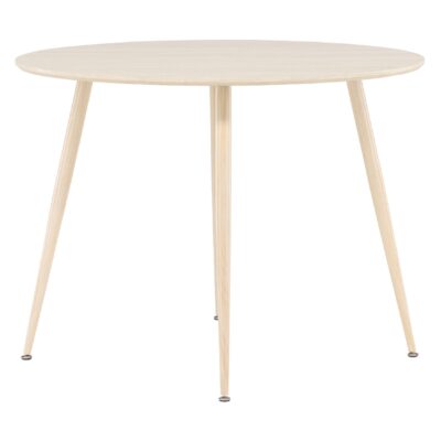 Yaro Eettafel 100 cm Whitewash Ronde Tafel afbeelding 4