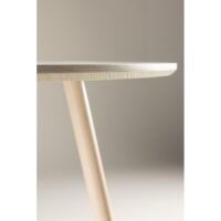 Yaro Eettafel 100 cm Whitewash Ronde Tafel afbeelding 16