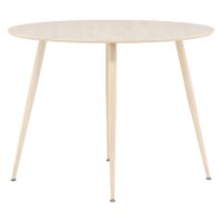 Yaro Eettafel 100 cm Whitewash Ronde Tafel afbeelding 7