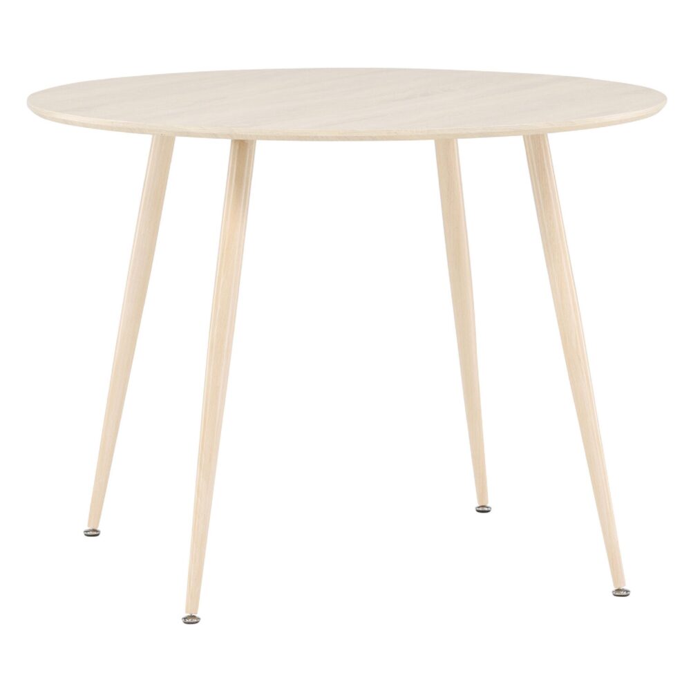 Yaro Eettafel 100 cm Whitewash Ronde Tafel afbeelding 8