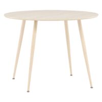 Yaro Eettafel 100 cm Whitewash Ronde Tafel afbeelding 8