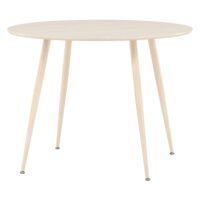Yaro Eettafel 100 cm Whitewash Ronde Tafel afbeelding 9