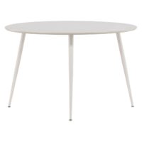 Ronde beige eettafel 120 cm afbeelding 10