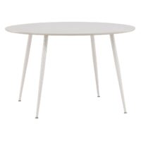 Ronde beige eettafel 120 cm afbeelding 11