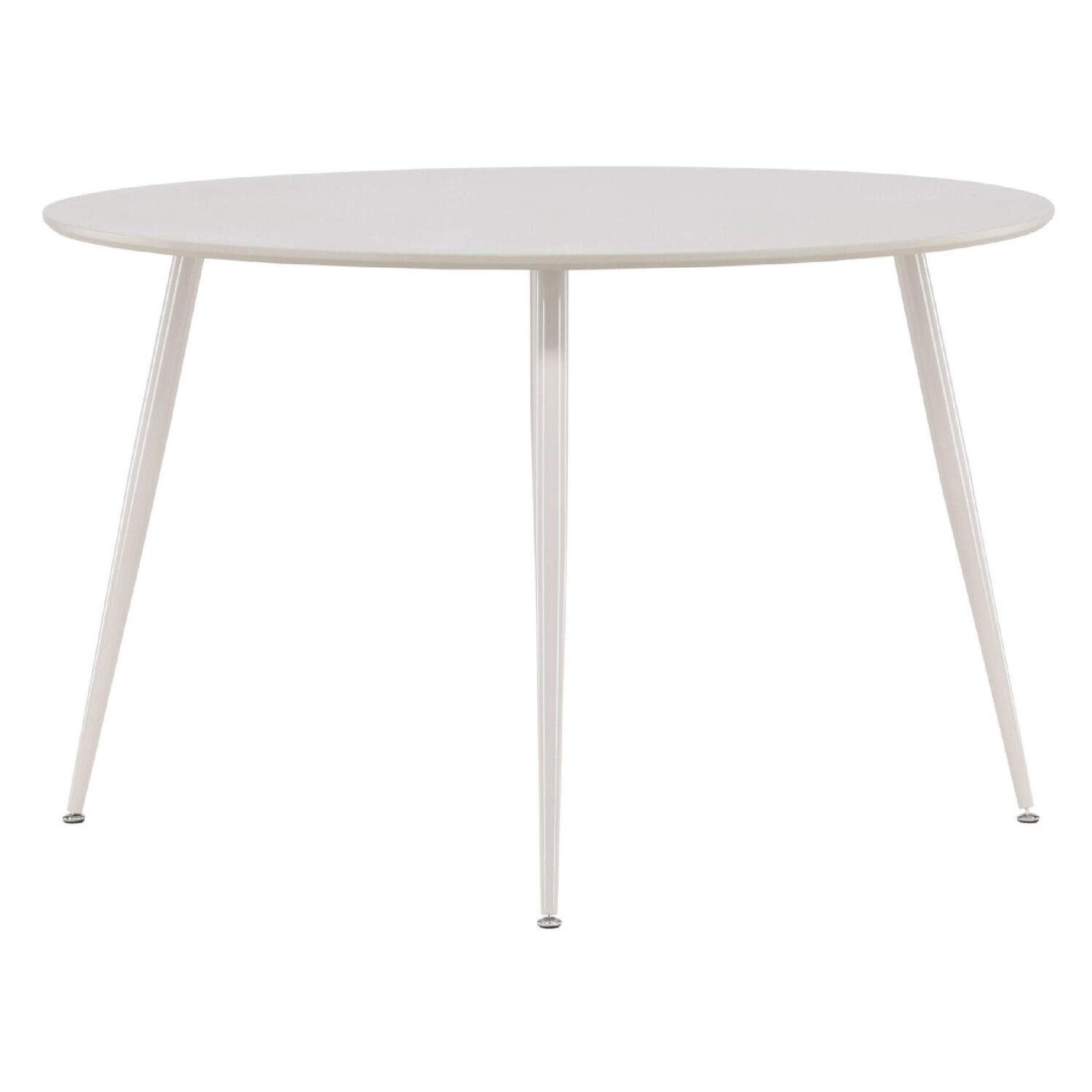 Ronde beige eettafel 120 cm afbeelding 1