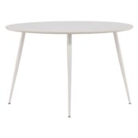 Ronde beige eettafel 120 cm afbeelding 1