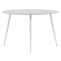 Ronde beige eettafel 120 cm afbeelding 4