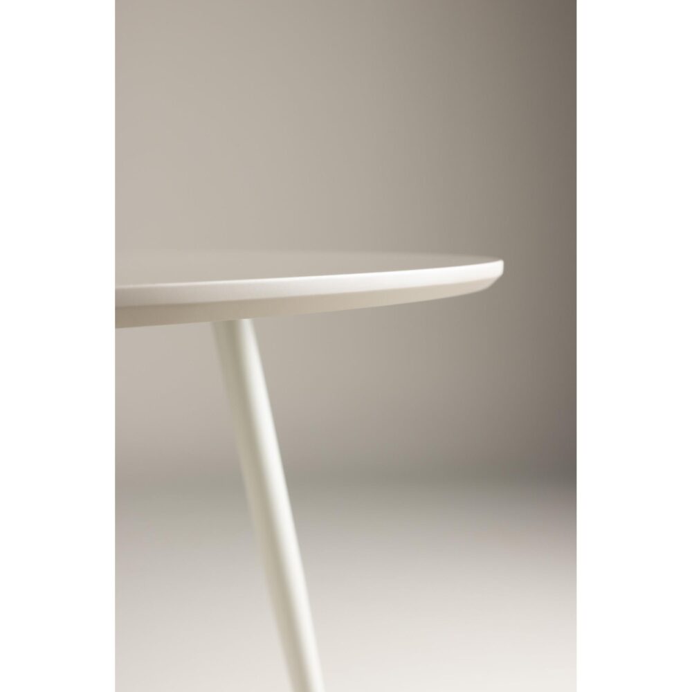Ronde beige eettafel 120 cm afbeelding 16