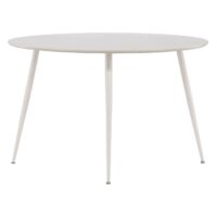 Ronde beige eettafel 120 cm afbeelding 7