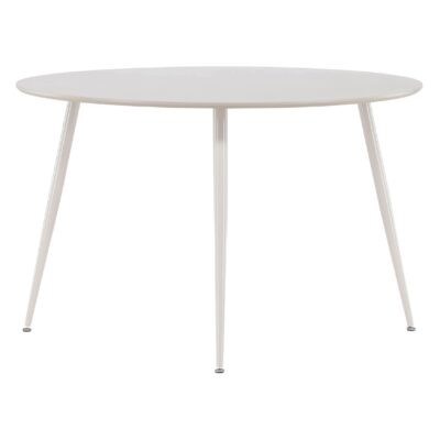 Ronde beige eettafel 120 cm afbeelding 7